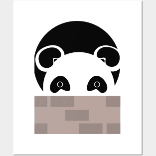 Black white Panda Posters and Art